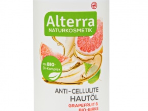 Alterra, antycellulitowy olejek do cia+éa, grejpfrut & brzoza bio, cena 19,99z+é_100 ml_s.